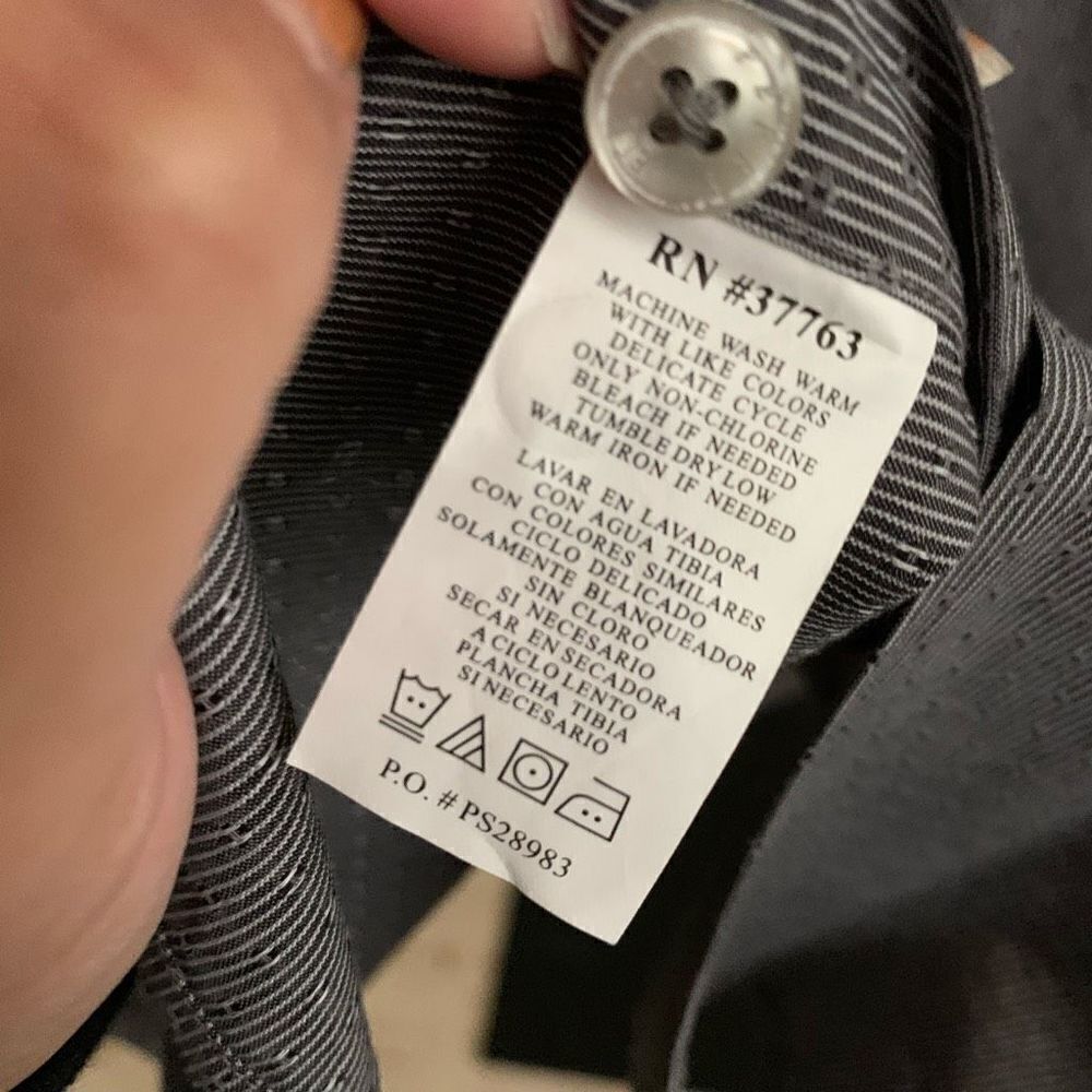 👔Perry Ellis grey button down - Picture 6 of 10